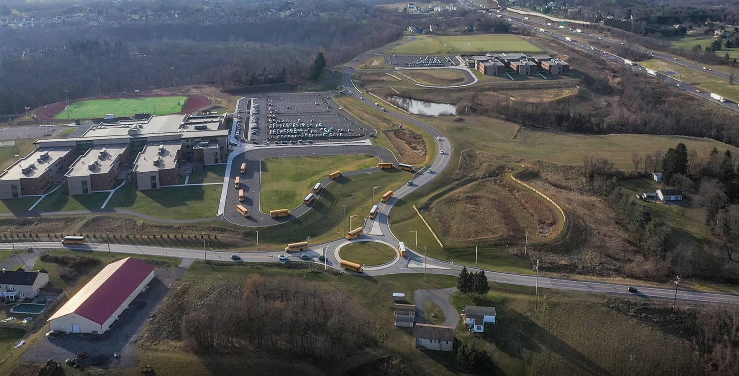 Cumberland Valley School District’s New Campus Uses Roundabout to