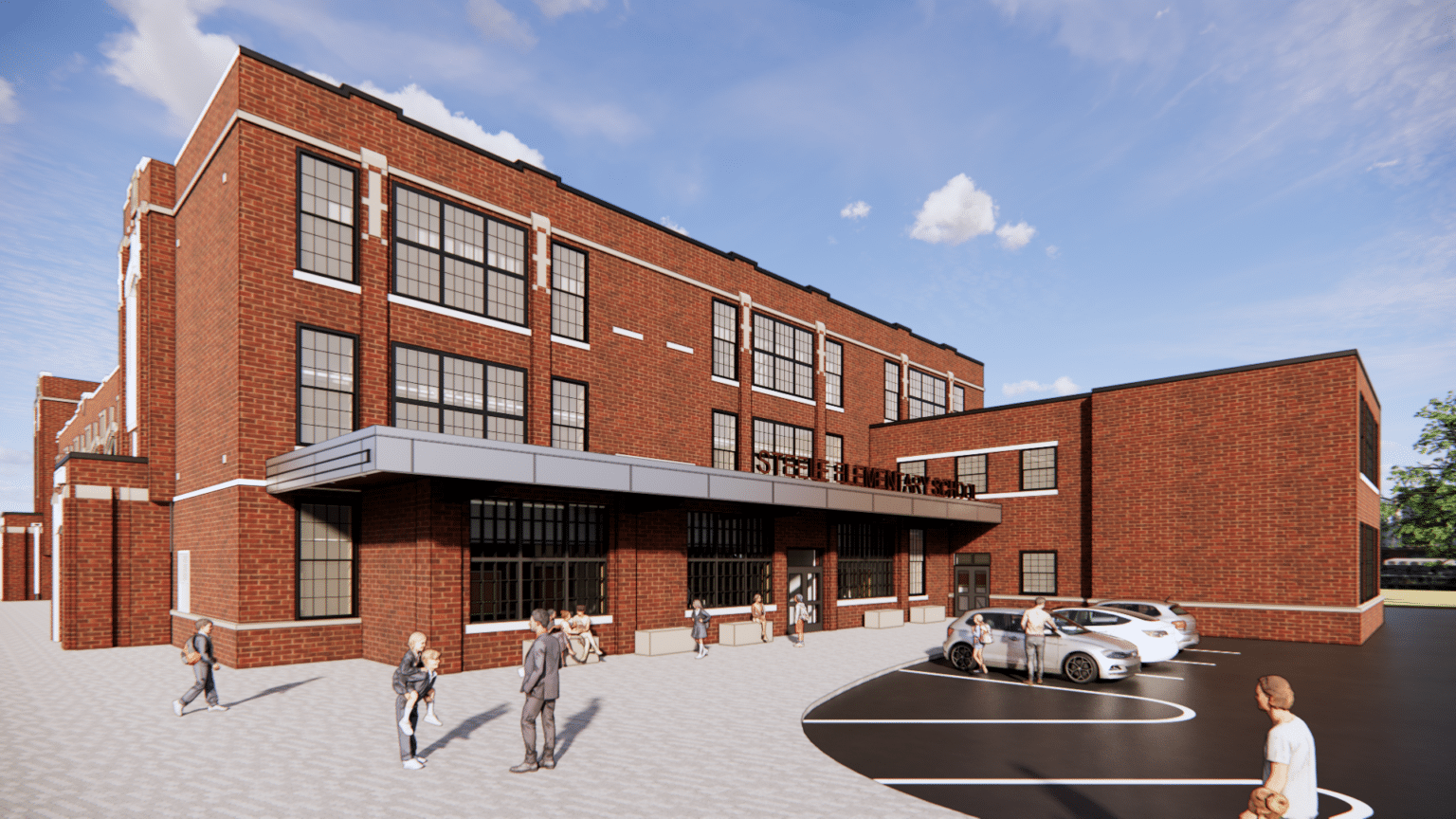 Steele Elementary School Groundbreaking Crabtree, Rohrbaugh